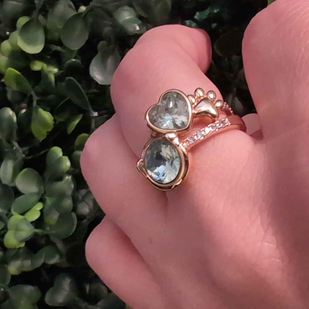 NWT FJ Gold Toned Pet Ring Set